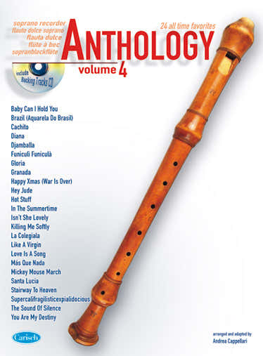 Carisch Cappellari Andrea - Anthology Vol.4 + CD - Flute A Bec Soprano