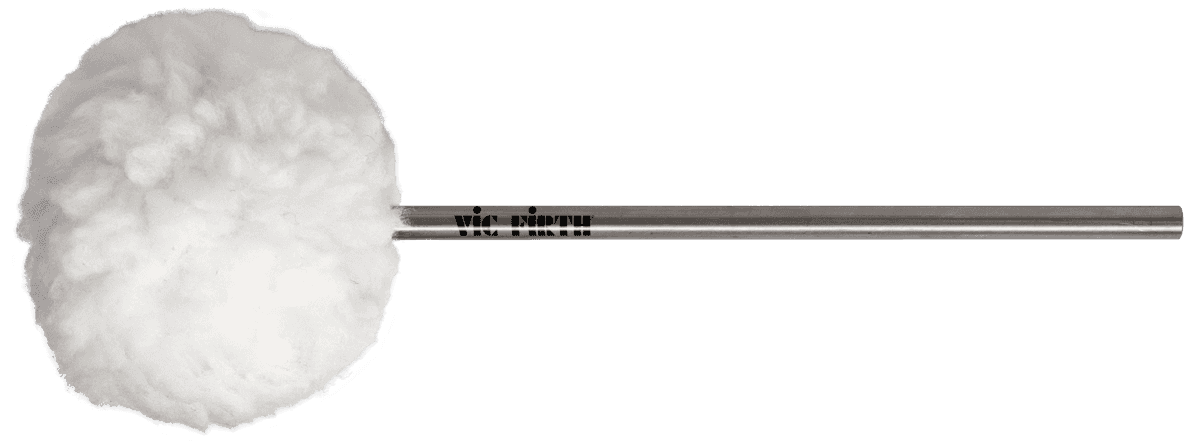 Vic Firth VKB3 Slagstok Voor Grote Trommel Met Zachte Wollen Kop