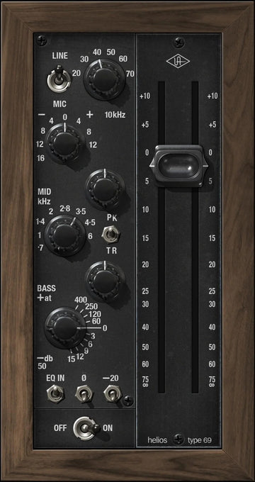 UAD Helios Type 69 Voorversterker en EQ collectie