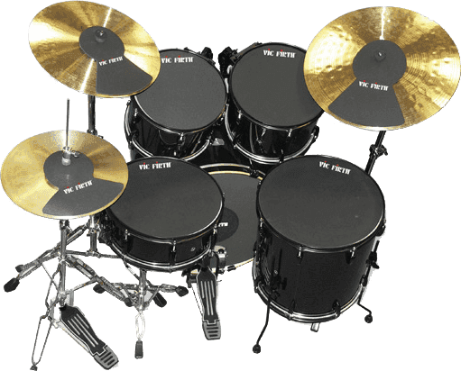 MUTEPP7  EMPRINGEN VOOR DRUMVELLEN EN BEKKENS 10/12/14/14/18 + HI-HAT + 2 BEKKENS