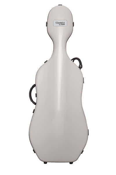 Cellokoffer 4/4 Classic + Wieltjes - Lichtgrijs