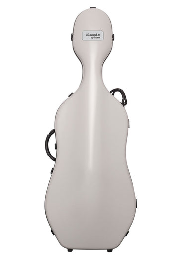 Cellokoffer 4/4 Classic + Wieltjes - Lichtgrijs