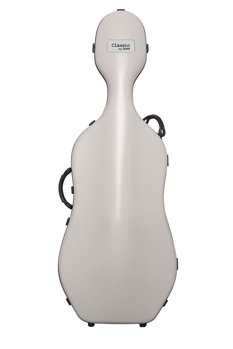 BAM Cellokoffer 4/4 Classic + Wieltjes - Lichtgrijs