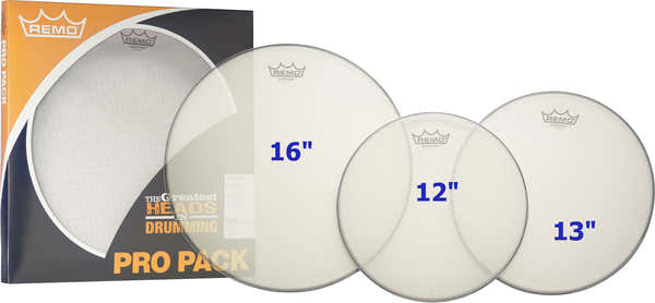 Remo PP-2272-SN - PROPACK DRUM SET MESH HEAD SILENTSTROKE 12/13/16
