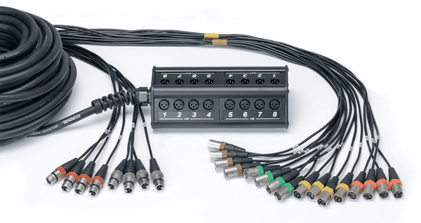 Stagebox 16 Ingangen 8 Uitgangen XLR-kabel 30 M