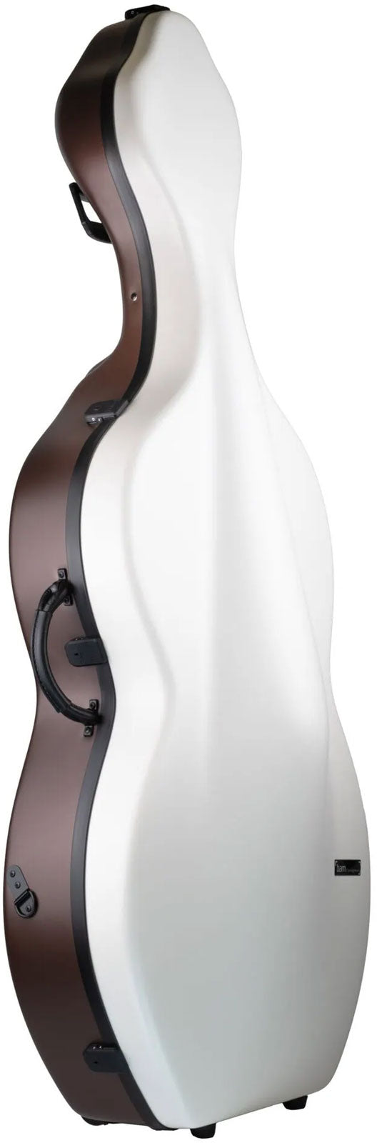 Cellokoffer 4/4 Hightech Snoepje + Wielen - Wit/Bruin