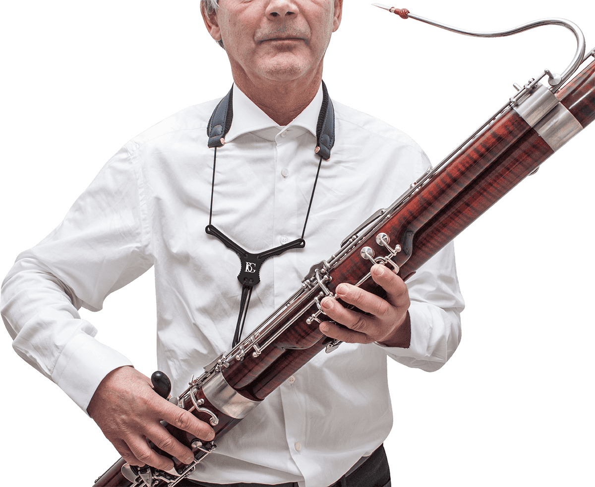 ZEN LEATHER BASSOON DRAAGRIEM - METAL HOOK