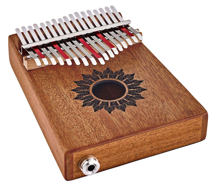 MEINL SONIC ENERGY SOUNDHOLE PICKUP KALIMBA 17 NOTES MAHOGANY