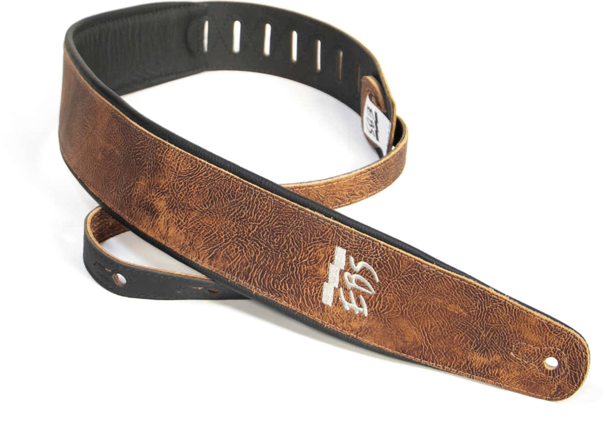 Leren band Stained Brown