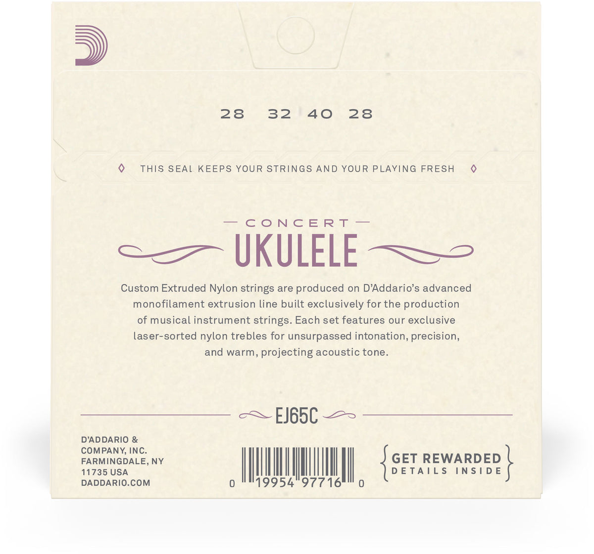 EJ65c Snaren voor Ukulele Concert