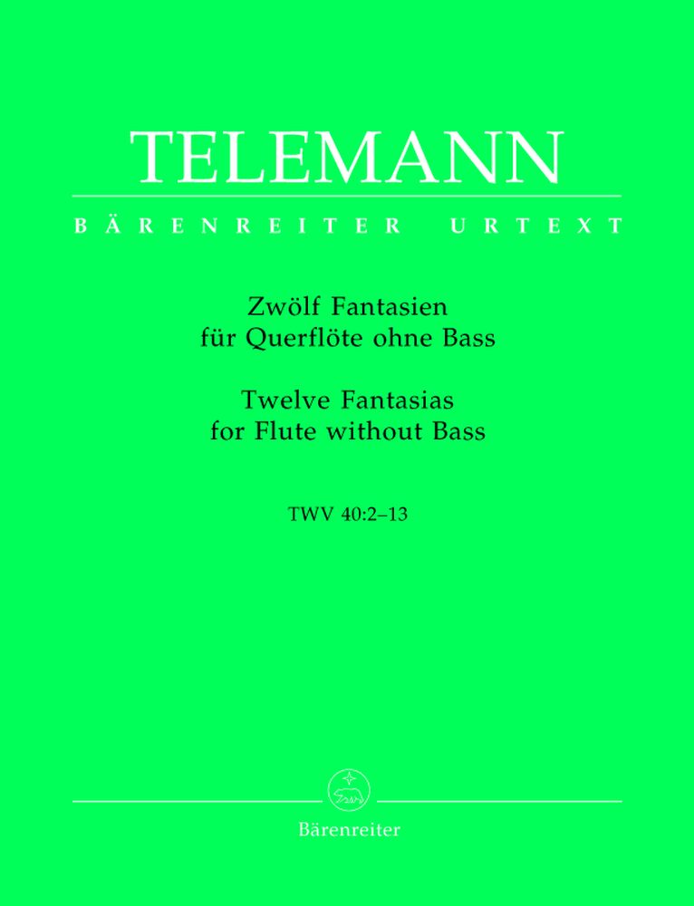 Telemann G.P. - Zwolf Fantasien Fur Querflote Ohne Bass TWV 40:1-12 - Flute
