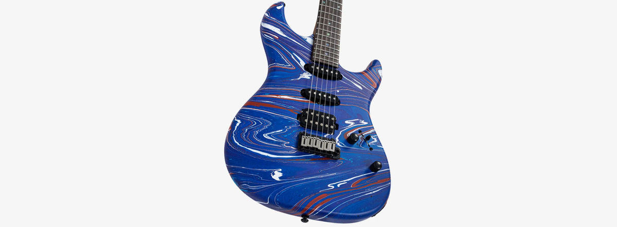 S7 SW RN Blauw wervelpatroon