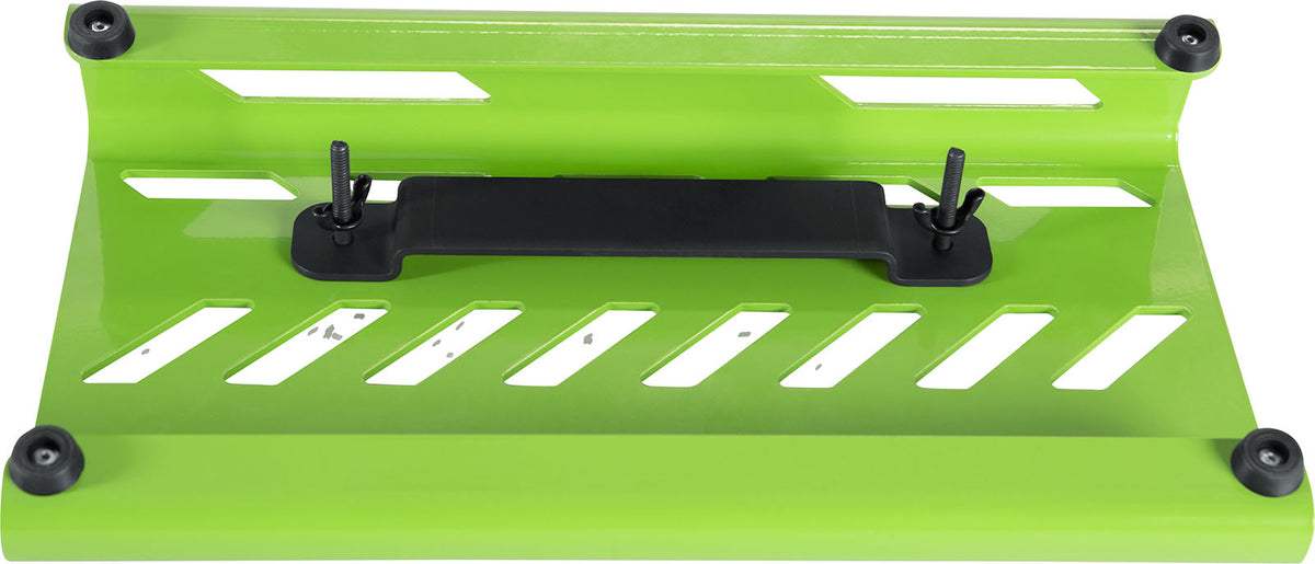 Green aluminum pedalboard
