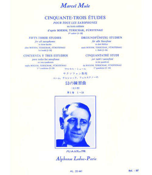 Leduc Mule M. - 53 Etudes D Apres Boehm Terschack Et Furstenau Volume 1 - Saxophone