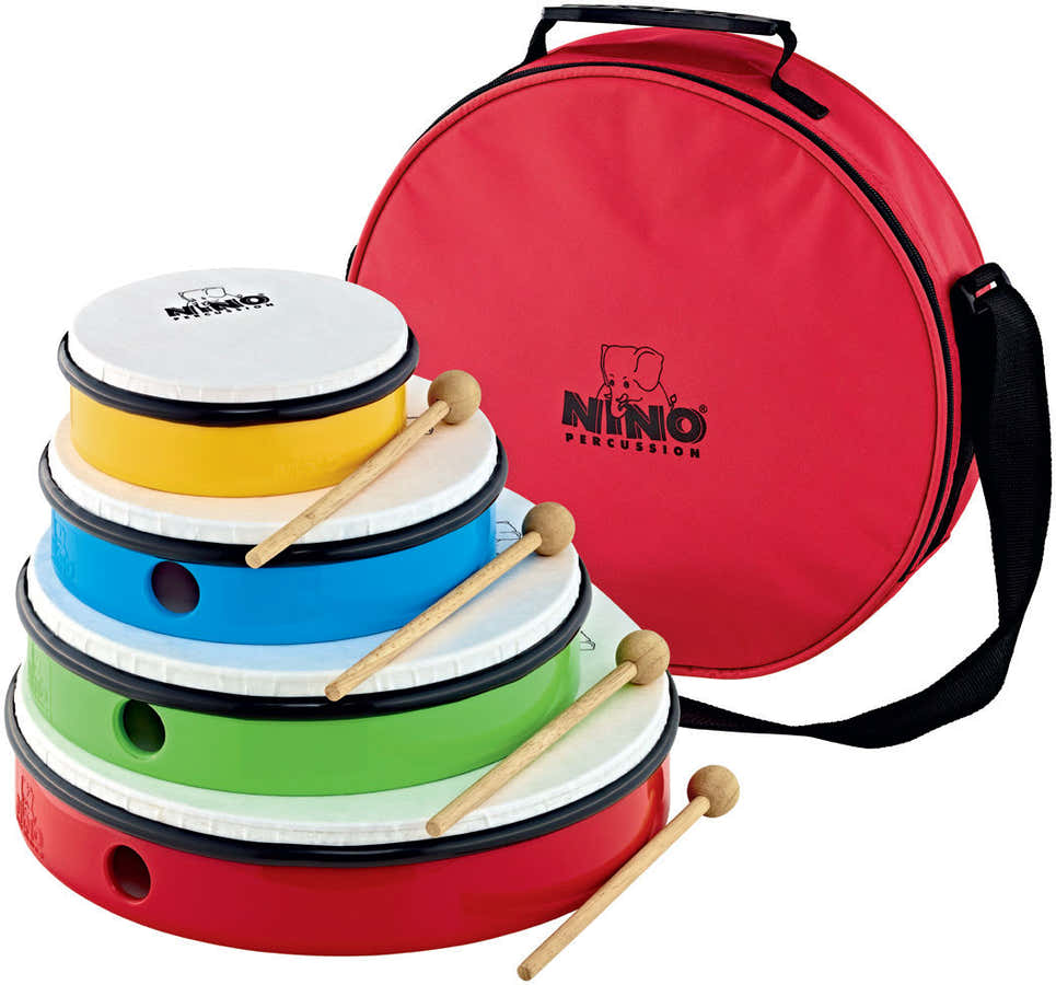 HAND DRUM SET - 4 PCS. - INCL. BAG