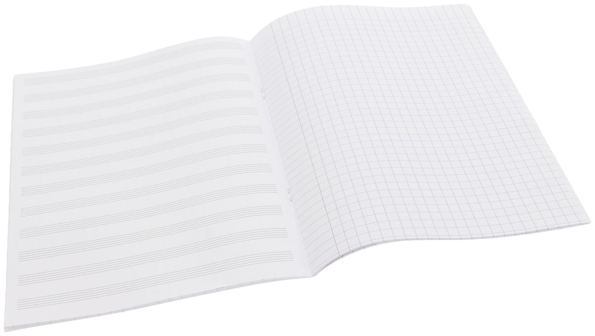 Muzieknotitieboek 12 Notenbalken + pagina's Seyes - 48 pagina's