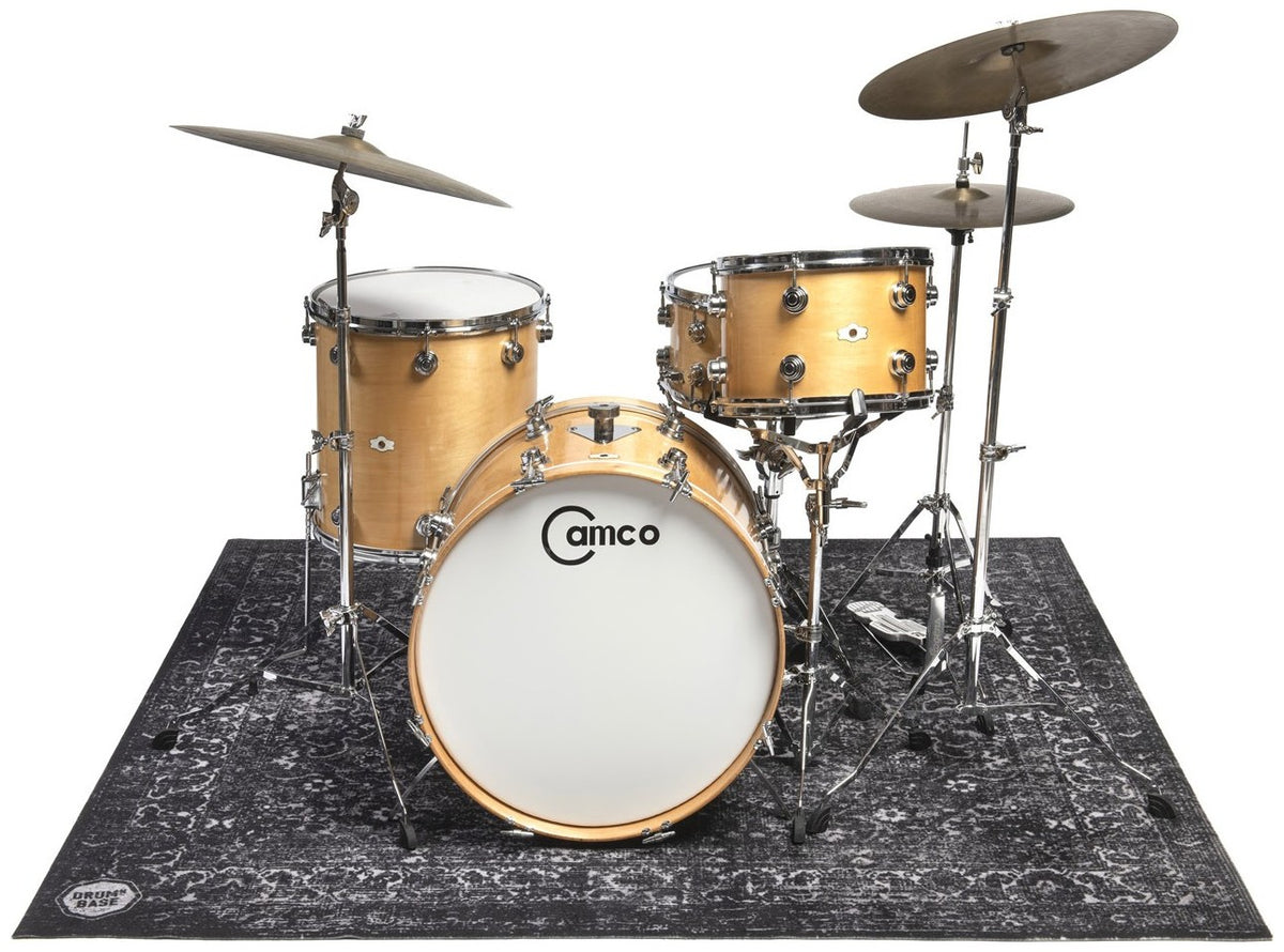 RWP185-BLK - Pro X-Heavy 7kg Road Worn Black Persian Drummat - 1.85 x 1.60m