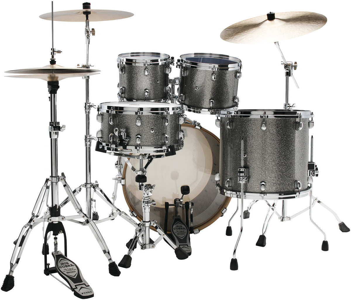 WBR42S-SSS - Starclassic Walnut/Birch Stage 22" Rookzilver met glinstereffect