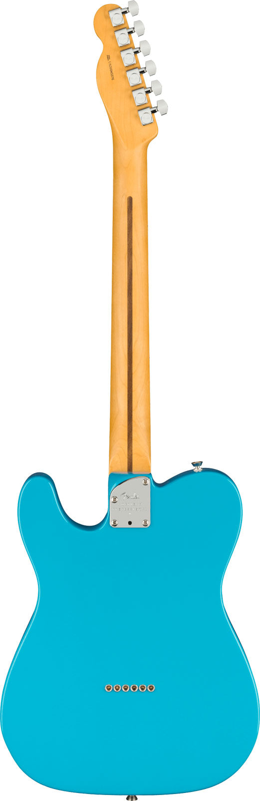 Telecaster American Professional II MN Miami-blauw