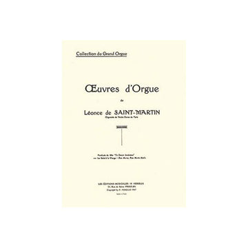 Saintmartin - Salut À La Vierge Op.34 - Orgue