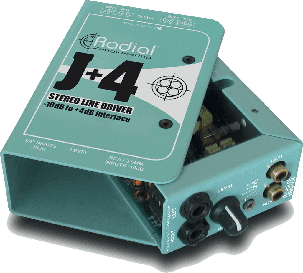 J+4 Actieve stereoconverter