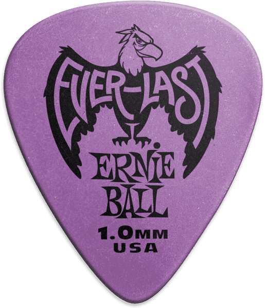 Plectrums Everlast Zakje van 12 Paars 1mm