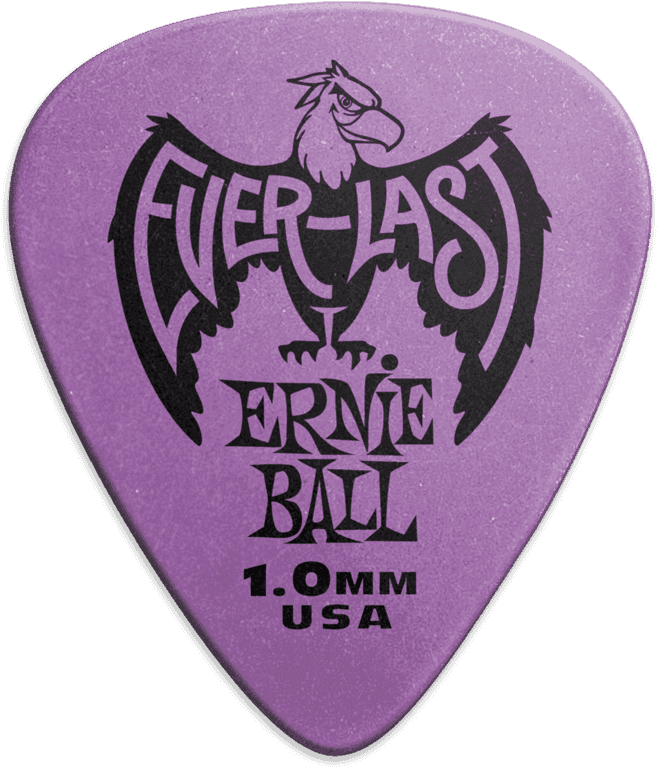 Plectrums Everlast Zakje van 12 Paars 1mm