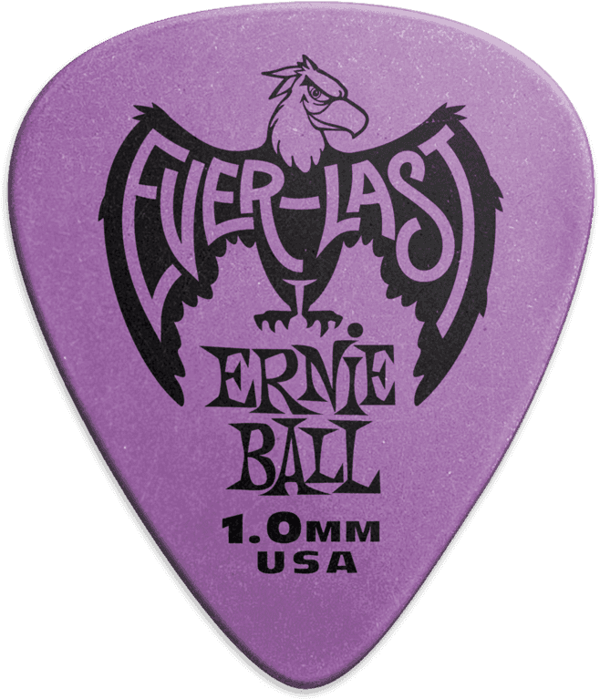 Plectrums Everlast Zakje van 12 Paars 1mm