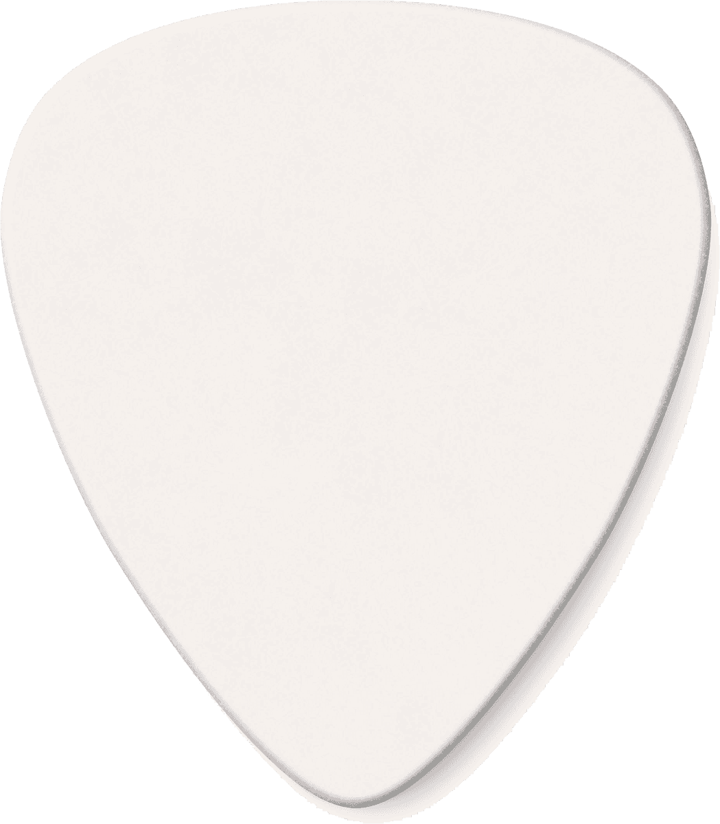 12 x middelgrote plectrums van echt wit celluloid