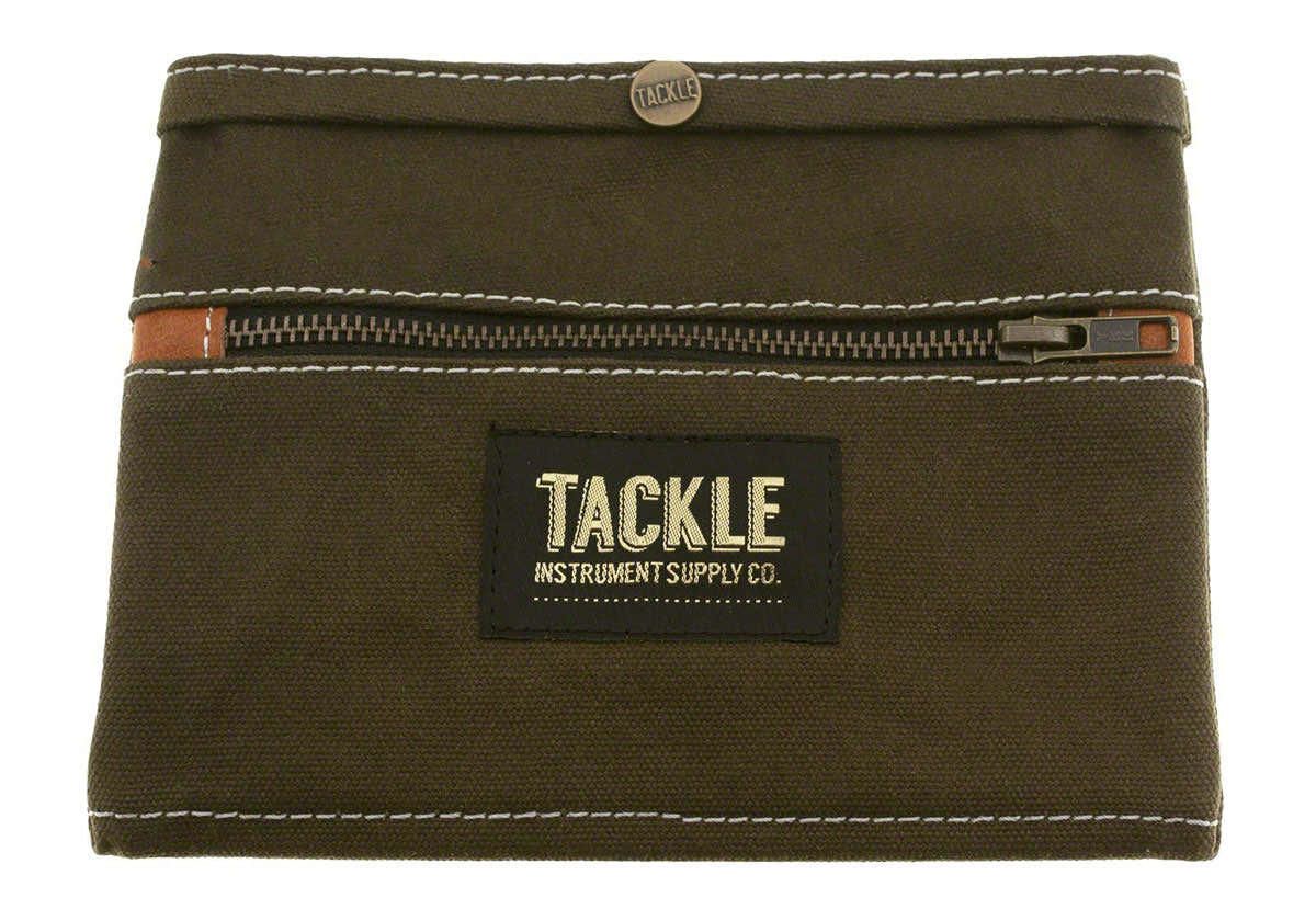 Etui van Gewaxte Canvas - Groen