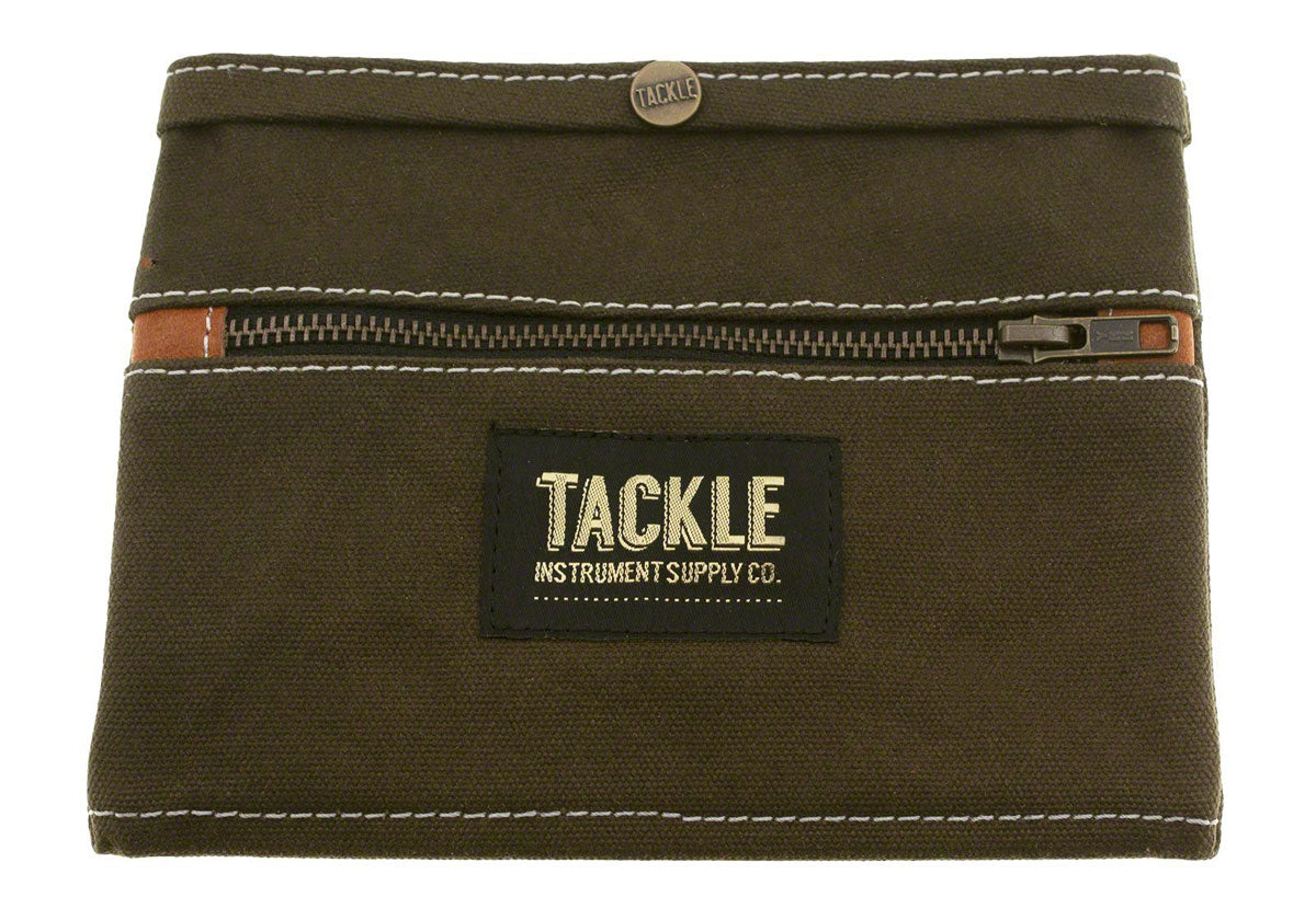 Etui van Gewaxte Canvas - Groen