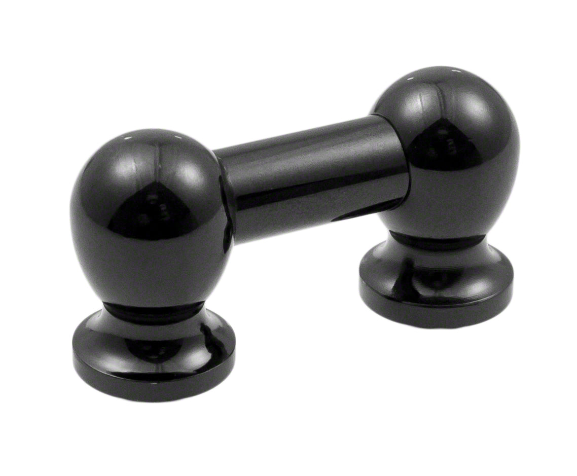 TL1S25-BK - TUBE LUG BLACK - 25MM - SINGLE ENDED (X1)