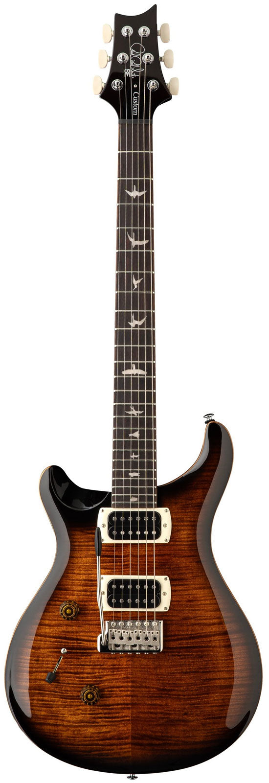 Custom 24 SE Linkshandig Zwart Goud Sunburst