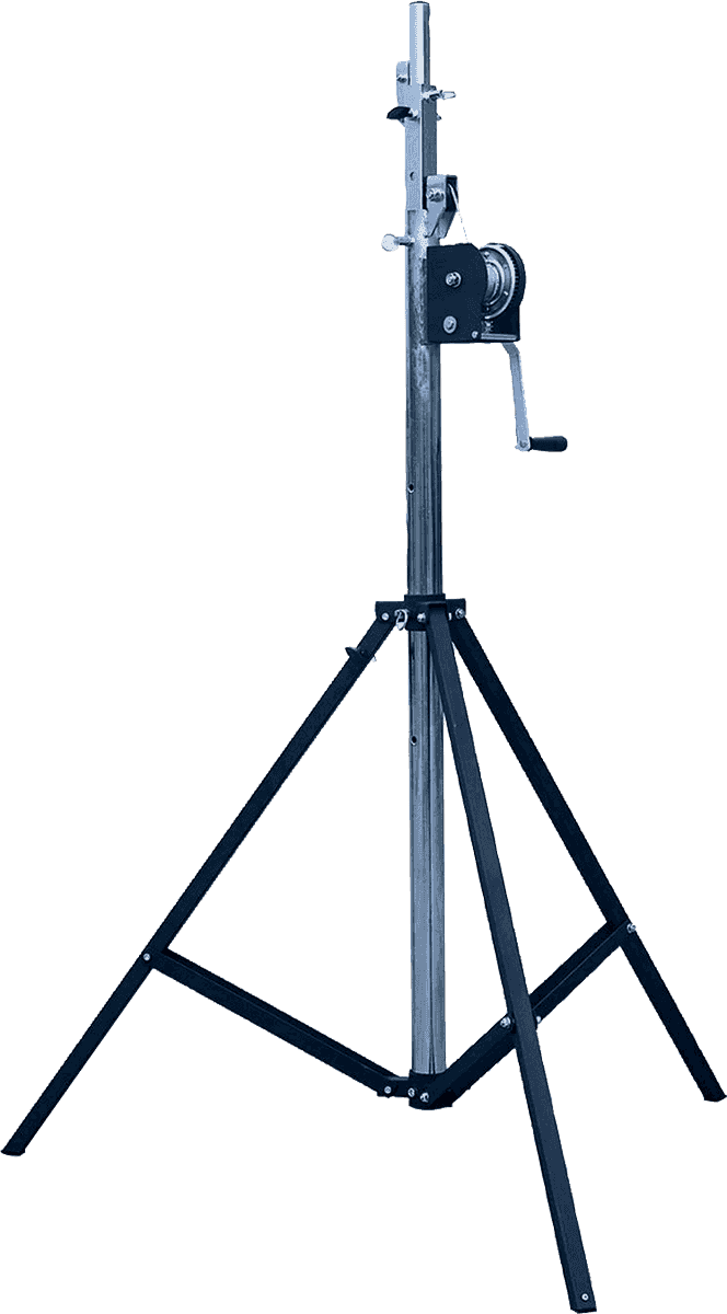 SLS15 LIGHT STAND WITH CRANK BLACK/CHROME