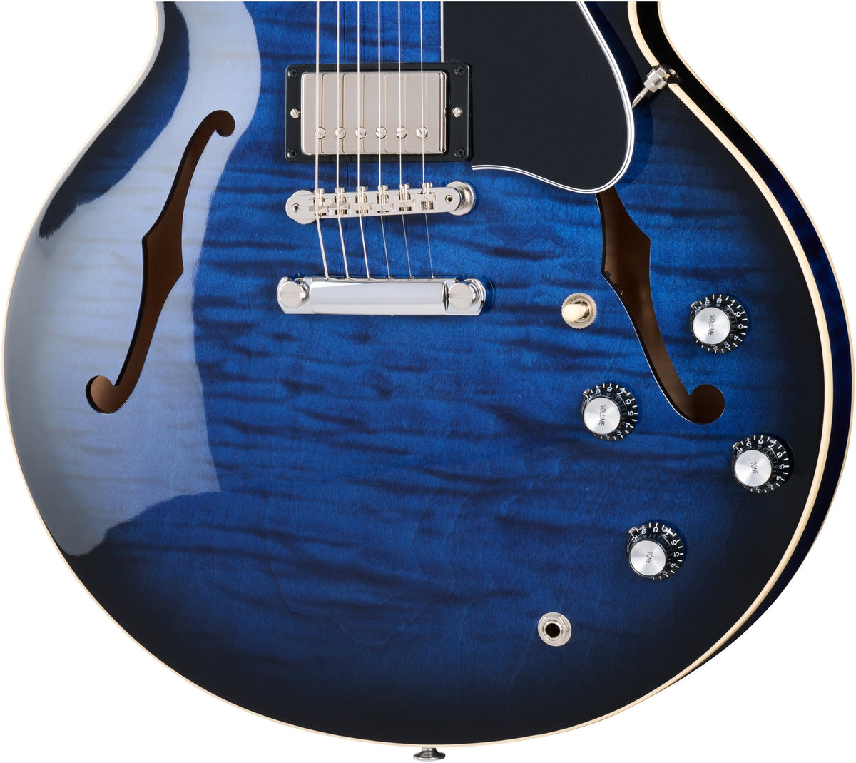 ES-335 Figured Deep Ocean Burst Original