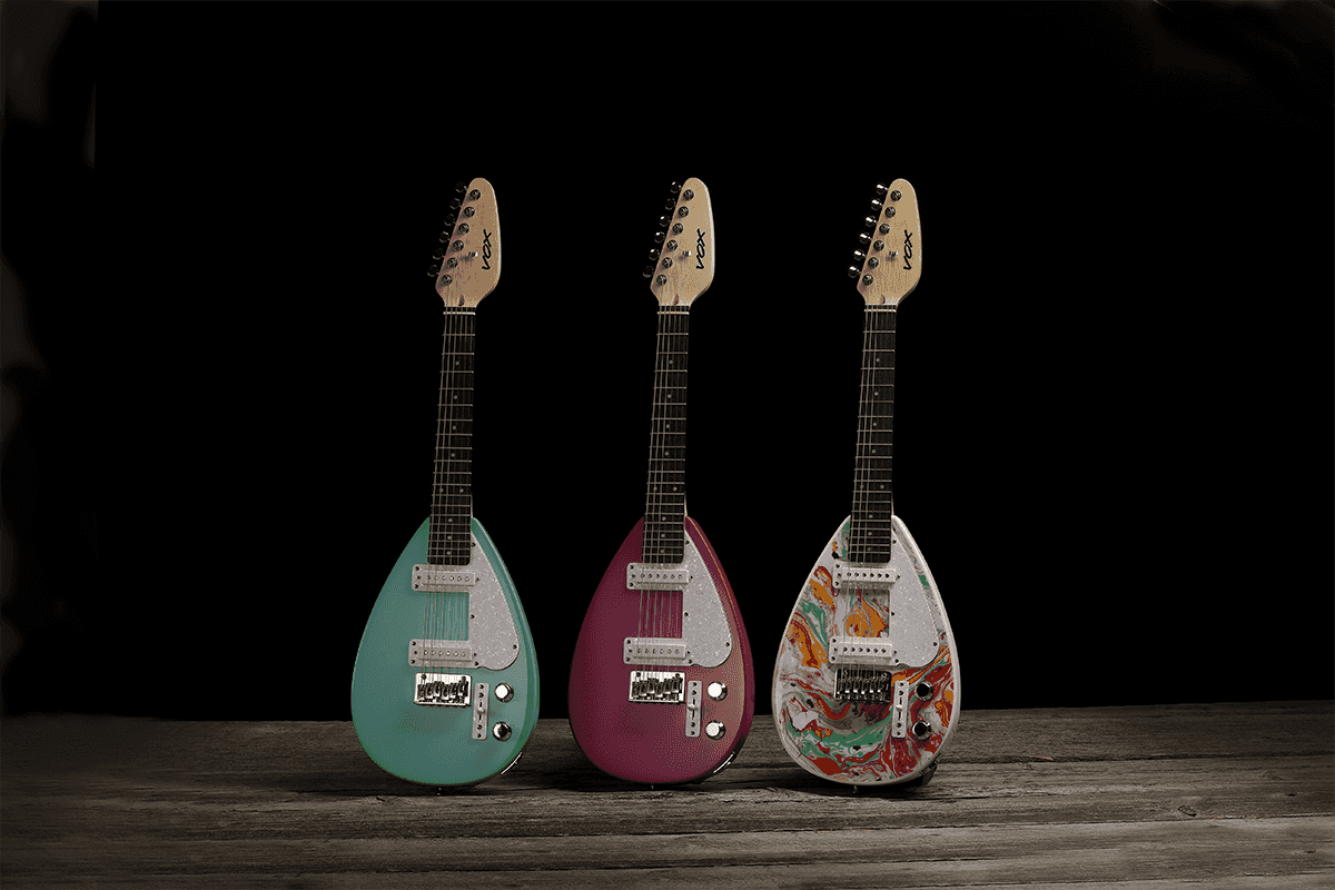 Mini Electric Guitar Lipstick Red