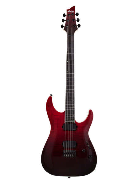 Schecter C-1 Sls Elite Blood Burst