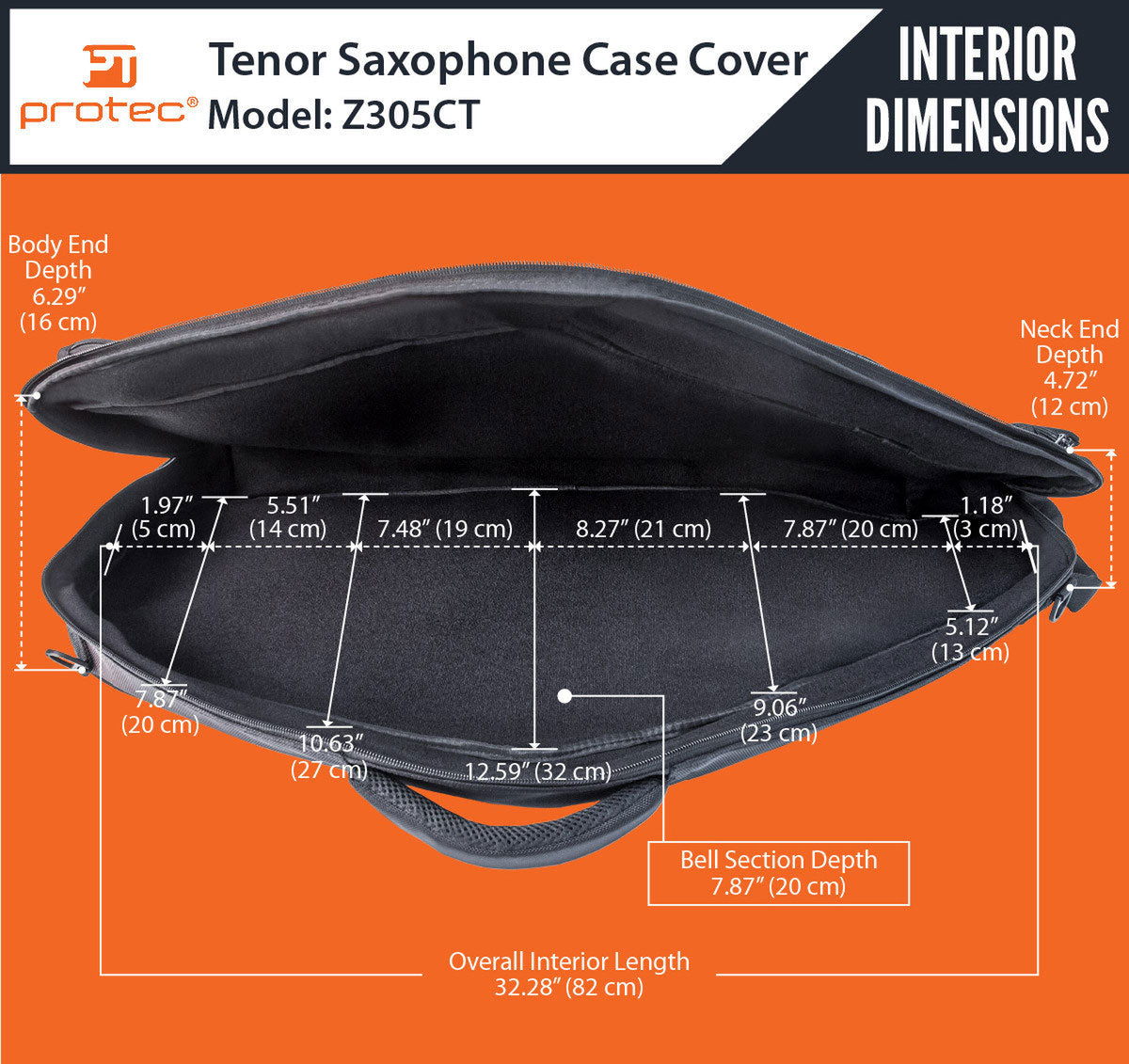 Hoes Voor Koffer Micro Zip Tenorsaxofoon