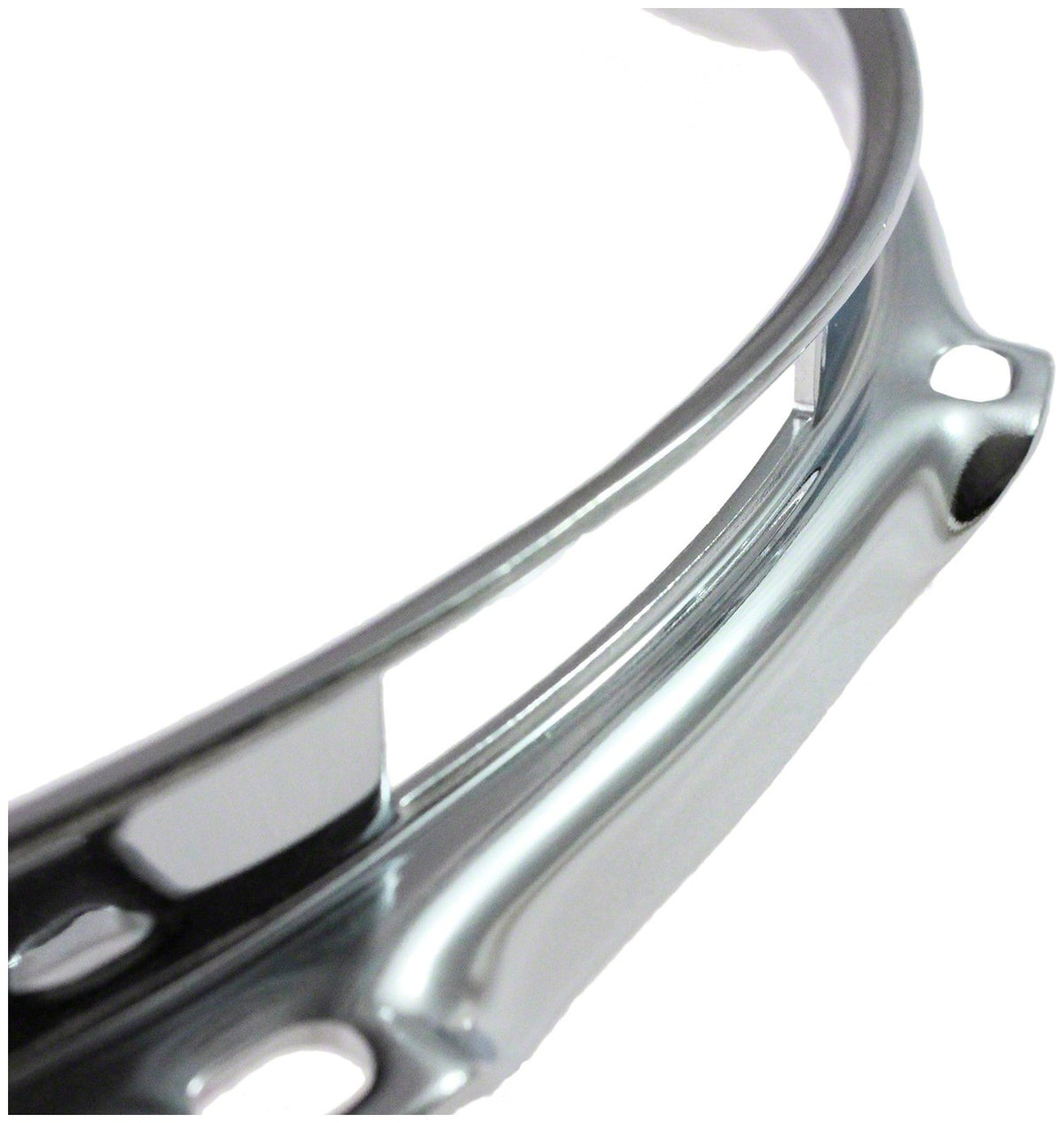 HB25-14-10S - 14" Drumhoepel 10 Gaten Snare Side Verchroomd Messing Super Triple Flange 2.5mm