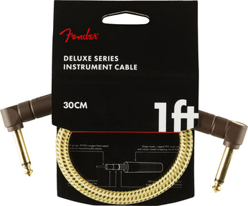 DELUXE INSTRUMENT CABLE ANGLE/ANGLE 1' TWEED