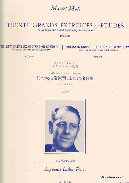 Leduc Mule - 30 Grands Exercices Ou Etudes D'apres Soussman Vol.1 - Saxophone