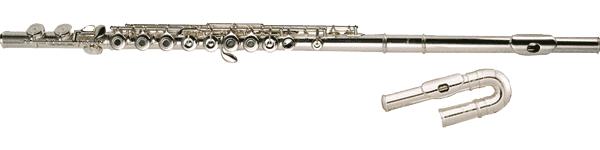 Pearl Flute B505R Quantz - 2 koppen Brezza + C-voet (Holle en inline-mechaniek)
