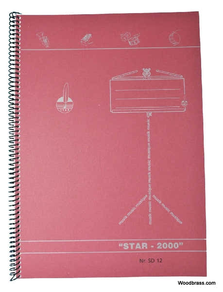 Muziekschrift 12 Notenbalken + Spiraalbinding