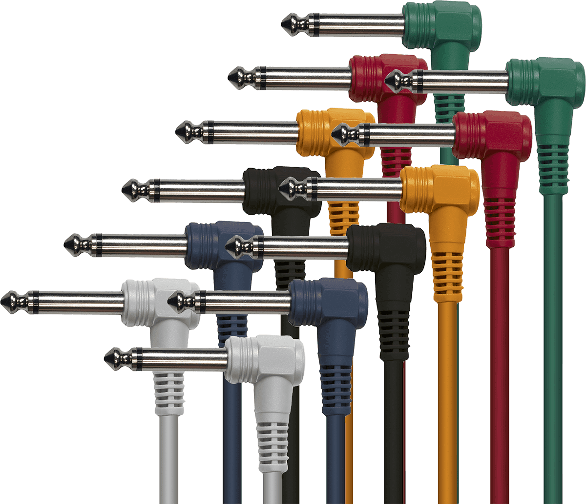 Yellow Cable Kabel Haaks Mono M Jack Haaks Mono M 30 CM - Set van 6