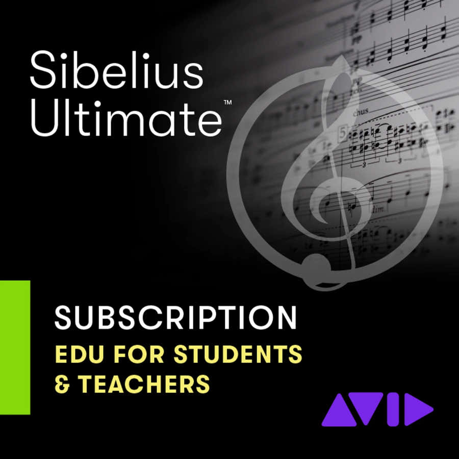 Sibelius Ultimate-abonnement 1Y Onderwijs