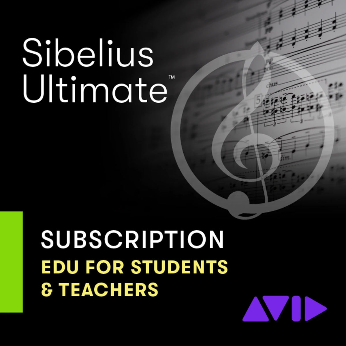 AVID Sibelius Ultimate-abonnement 1Y Onderwijs