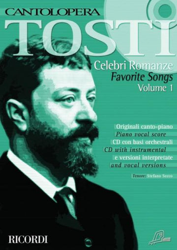 TOSTI F. P. - CANTOLOPERA: CELEBRI ROMANZE + CD VOL.1 - CHANT ET PIANO