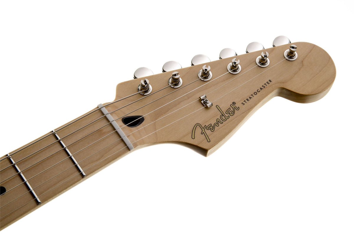 Stratocaster Signatuur Jimmie Vaughan MN Tex-Mex Olympisch wit