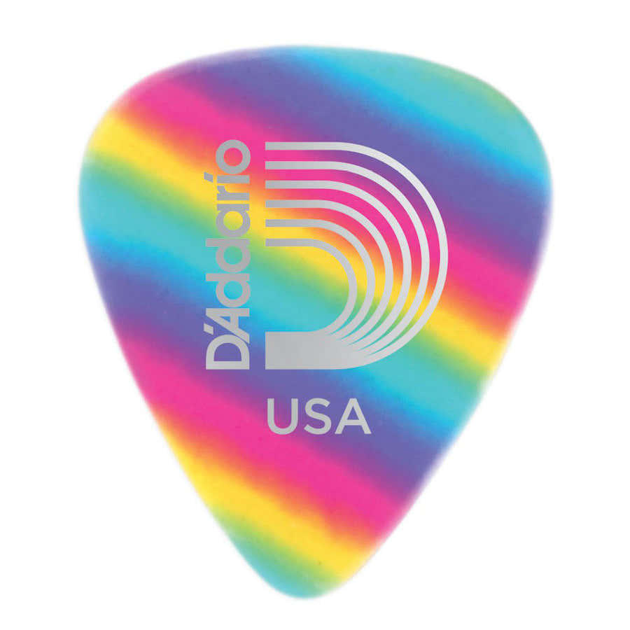 Dikke Celluloid-Plectrums Regenboogpatroon