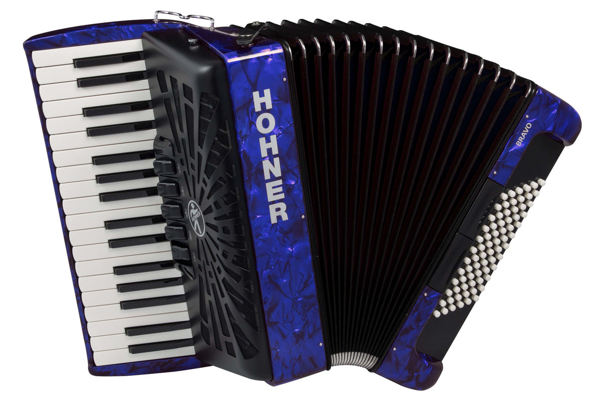 Hohner Bravo III 72 Blauw